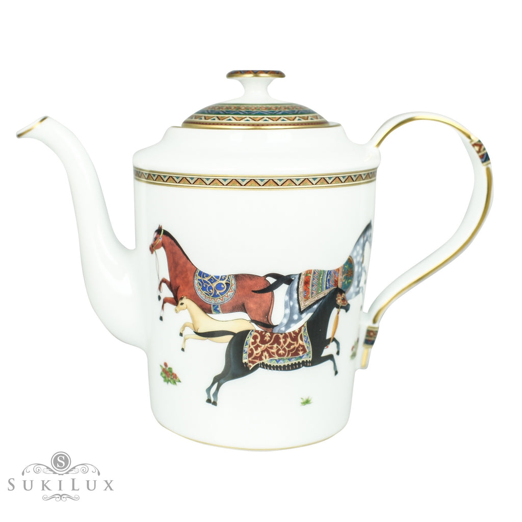 Hermès Cheval D'Orient Tea/ Coffee Pot and Cups Set