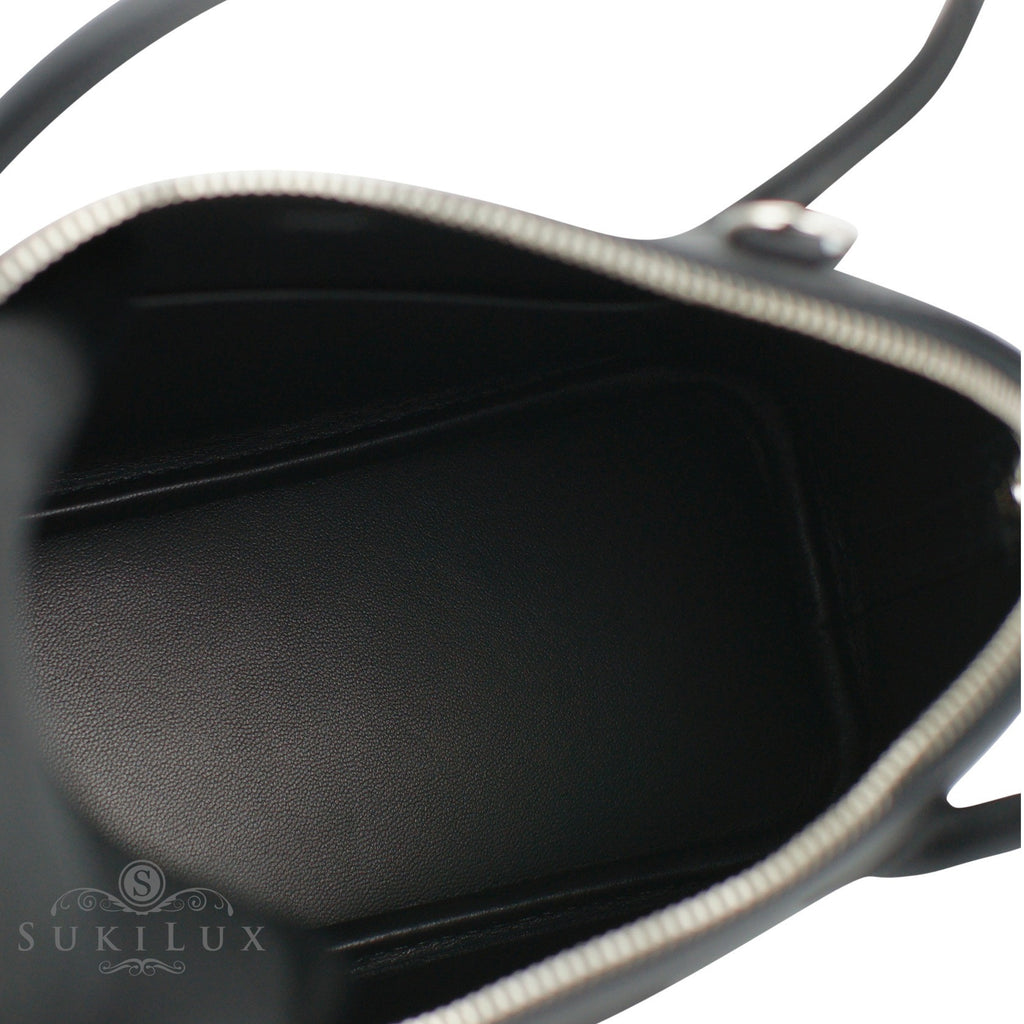 Hermès Bolide 27cm Noir 89 Epsom Palladium Hardware