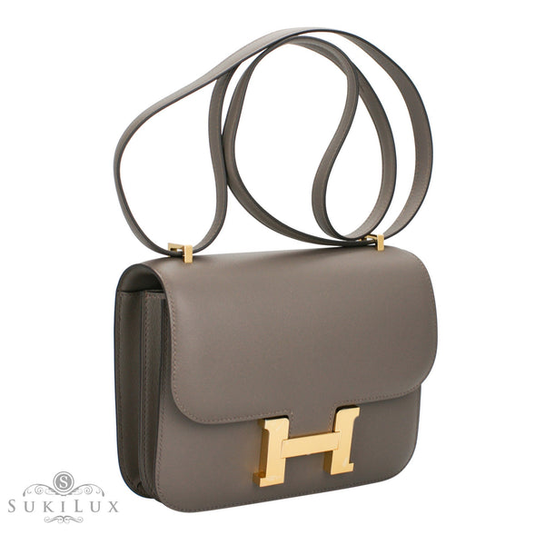 Hermès Constance III Mini 18cm Veau Swift Noir 89 Palladium Hardware –  SukiLux