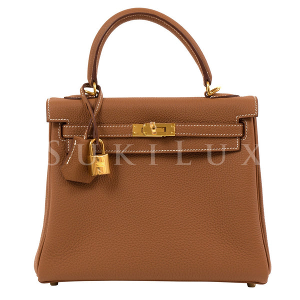 Hermes Birkin bag 25 Gold Togo leather Gold hardware