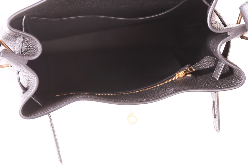 Hermès So-Kelly 26cm Noir 89 Togo Leather Gold Hardware – SukiLux