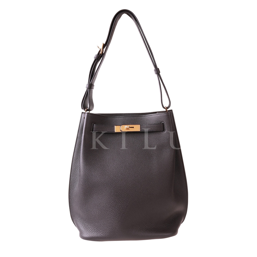 So kelly leather handbag Hermès Gold in Leather - 31985101