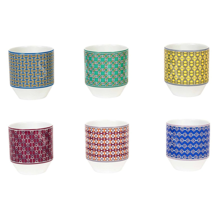 Hermès Tie Set Coffret Gobelets 6 Color﻿