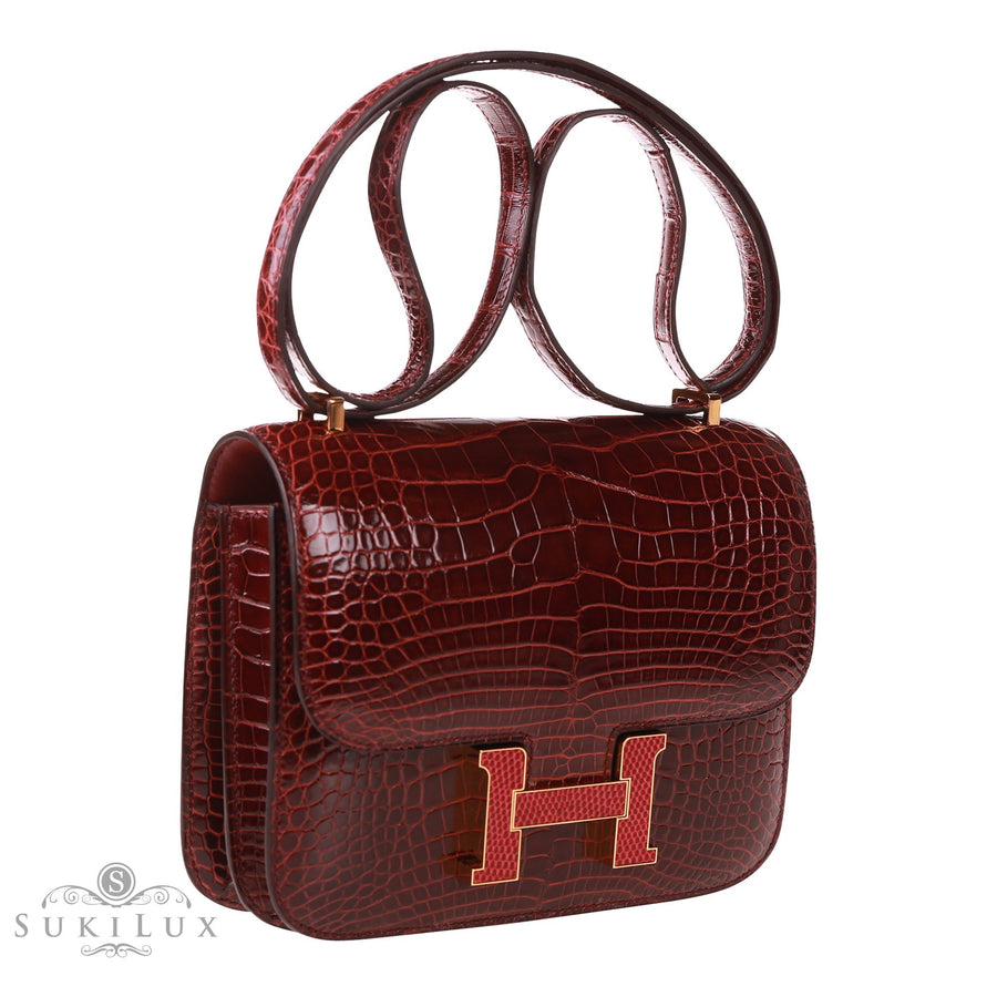 Hermes Mini Constance Bag Tadelakt Leather Pink Color Editorial Photo -  Image of leather, constance: 129113831