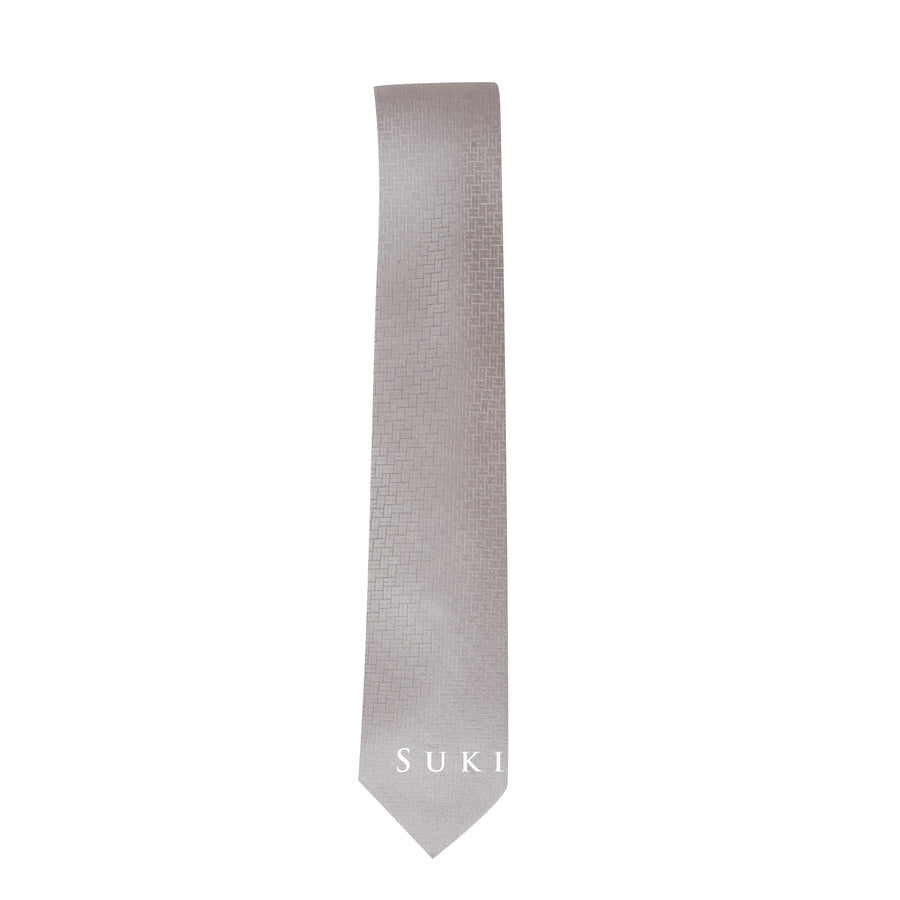 Hermès Cravate Silk Tie New Faconnee Gris Perle