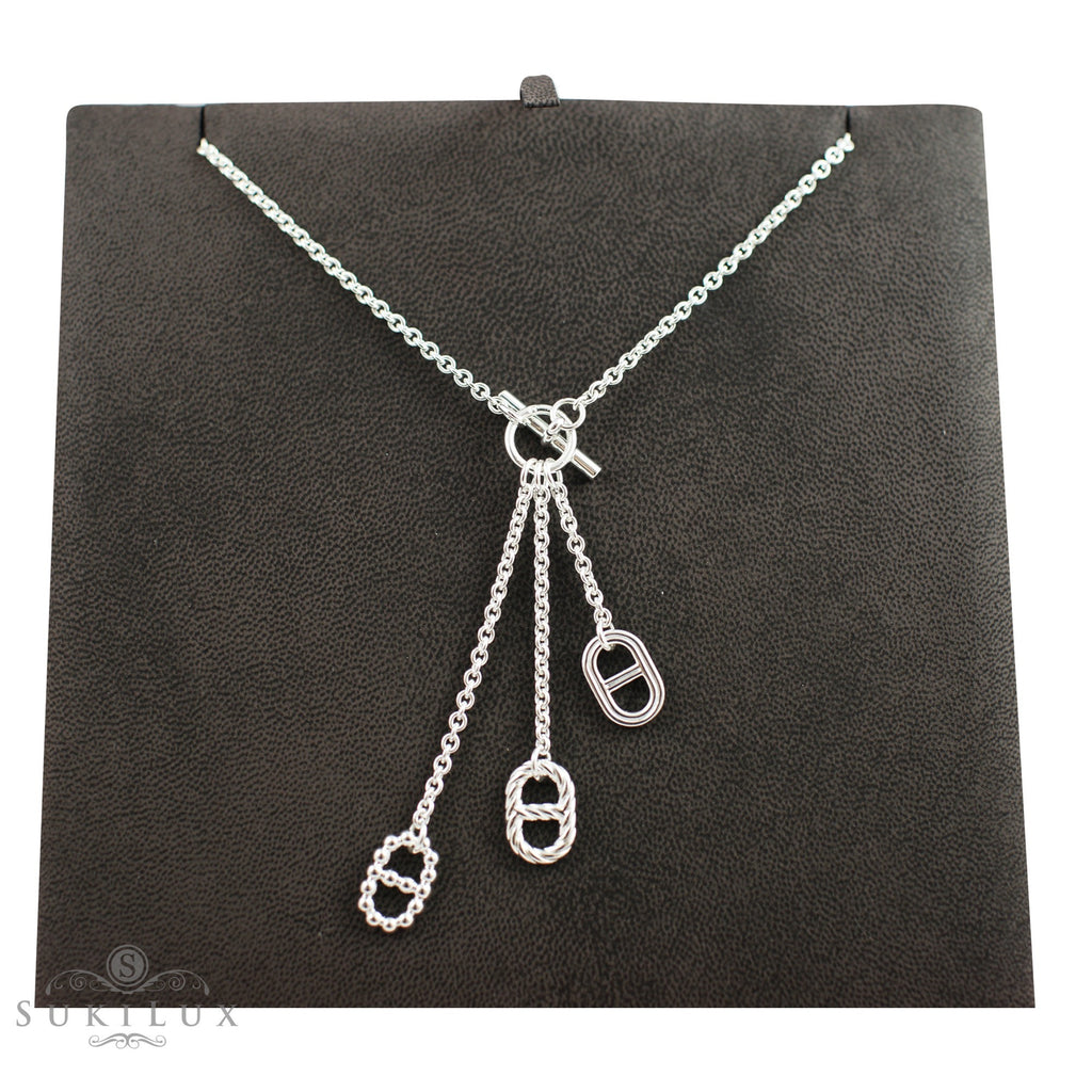 Hermès Silver Necklace Chaine D'Ancre Parade