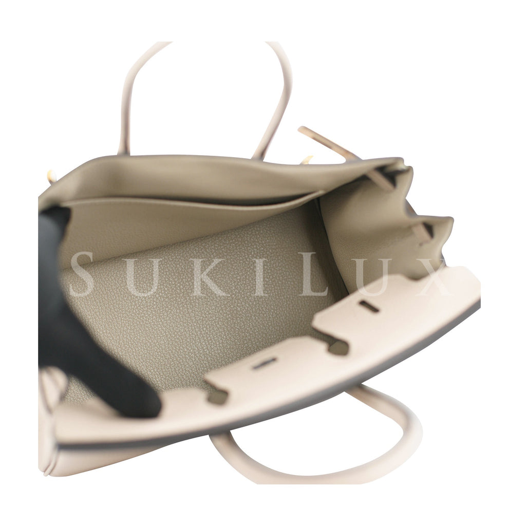 Hermès Birkin 30cm Veau Togo Gris Tourterelle Gold Hardware – SukiLux