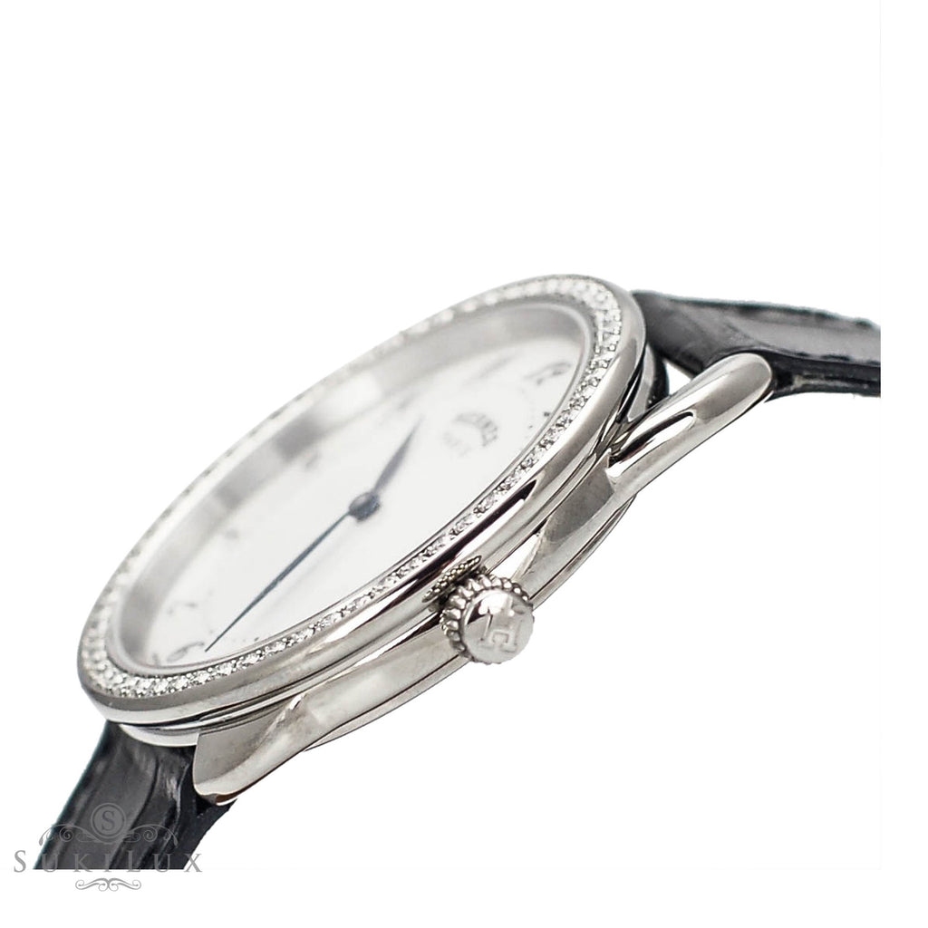 Women's Kelly (Barenia Calfskin) Leather Silver Dial Watch