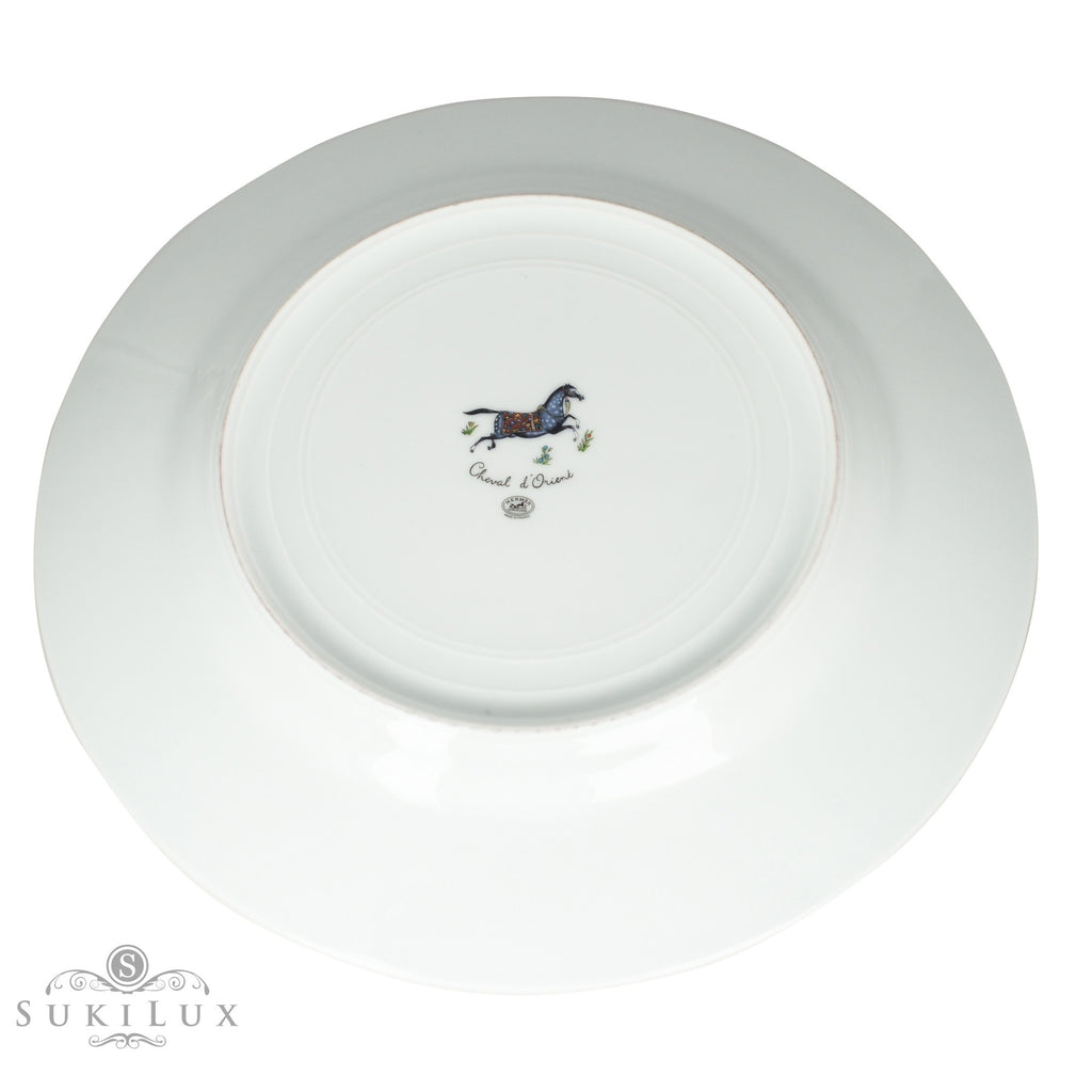 Hermès Cheval D'Orient American Dinner Plate and Serving Dish