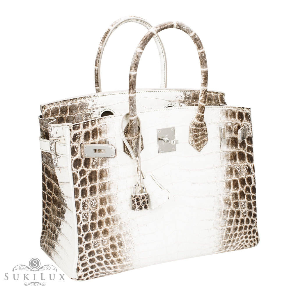 Hermès Birkin 30cm Crocodile Niloticus Himalayan Birkin Platinum