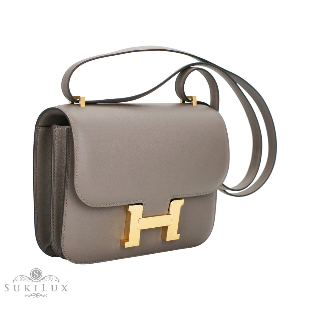 Hermès Constance III Mini 18cm Veau Epsom Gold 37 Gold Hardware – SukiLux