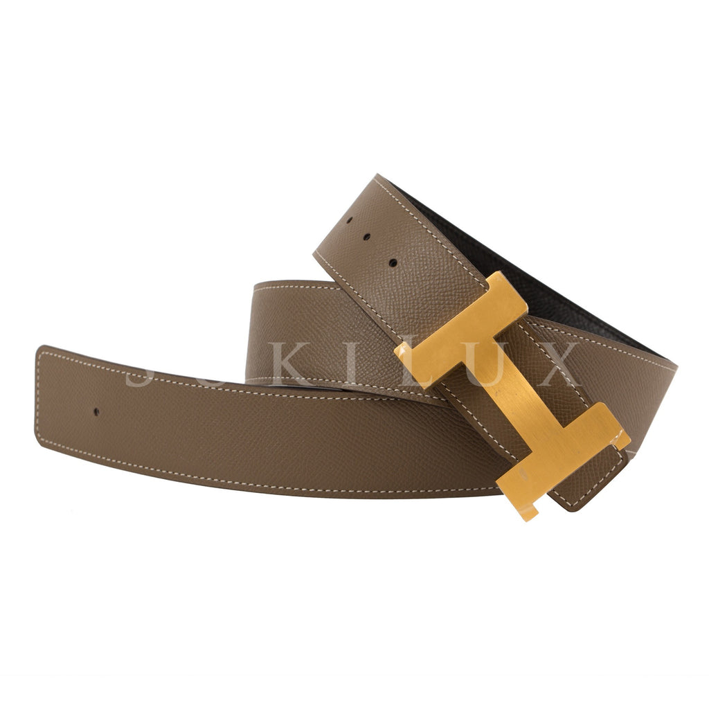 Hermes Belt Constance 42mm Gold / Craie Brushed Gold Buckle New – Mightychic