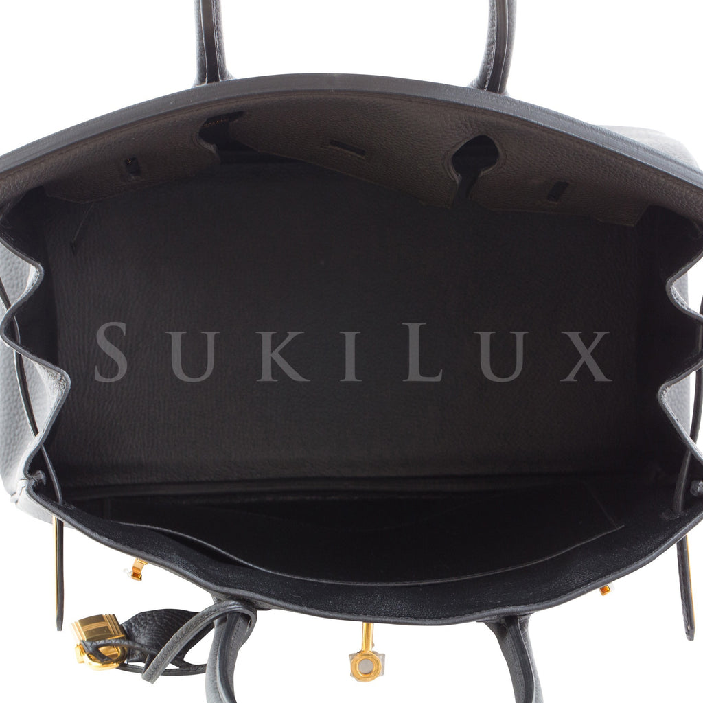 Hermès Birkin 30cm Veau Togo Noir 89 Gold Hardware – SukiLux