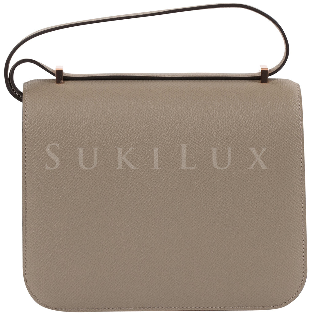 Hermès Constance III Mini 18cm Veau Epsom S2 Trench/ Natural Bi-Color –  SukiLux