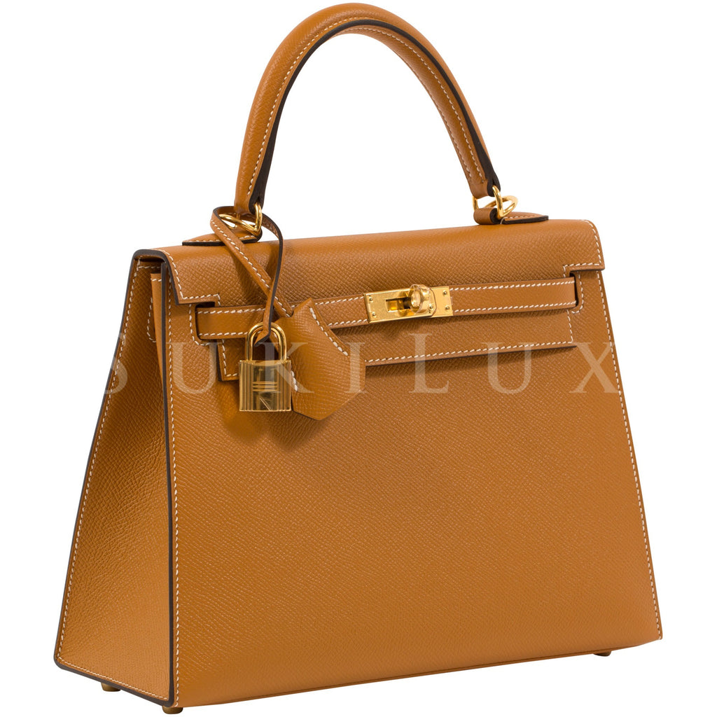 Hermes Birkin 25 Sellier Gold Bag Gold Hardware Epsom Leather