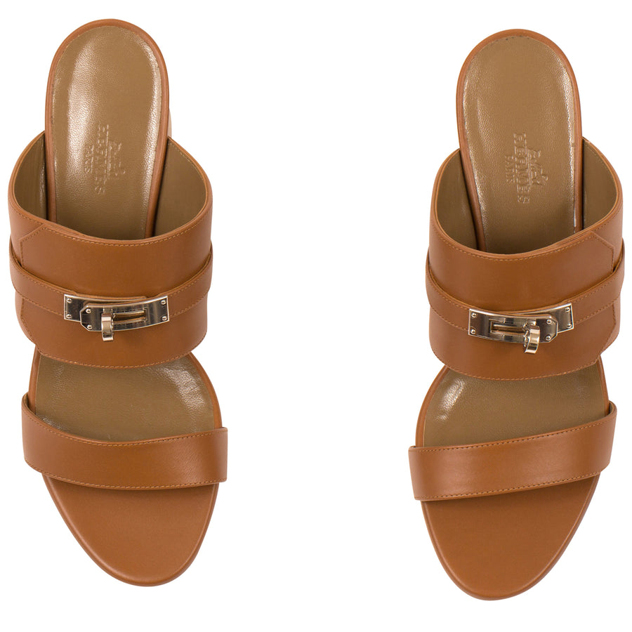 Hermès Ovation Sandals Naturel