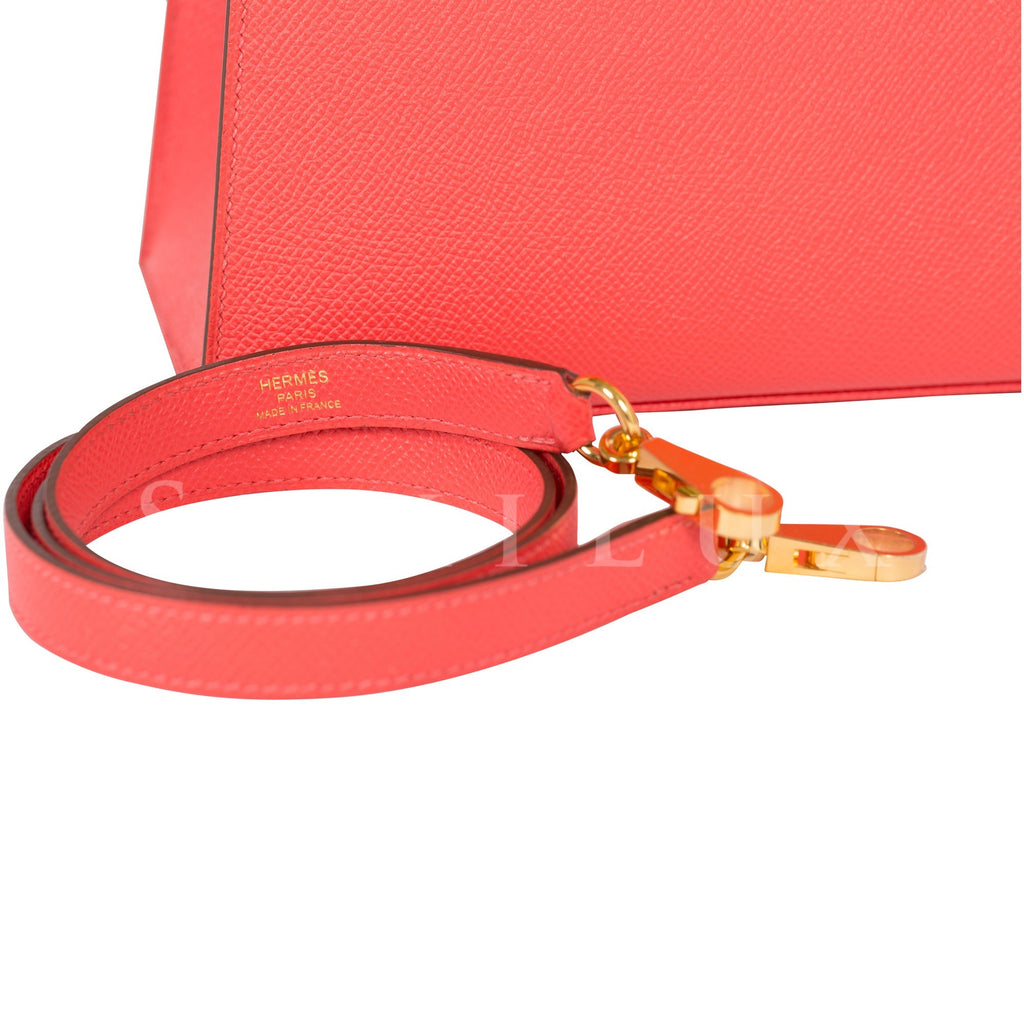 Hermès Kelly 25cm Sellier Veau Epsom T5 Rose Japour T5 Gold Hardware