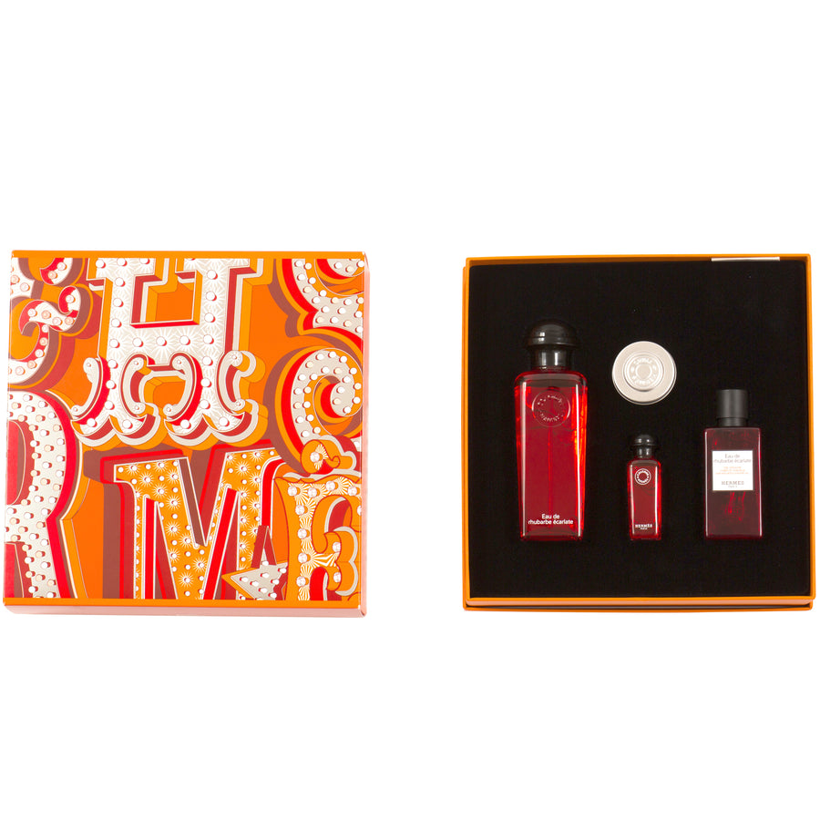 Hermès Fragrance Gift Set Eau De Rhubarbe Ecarlate