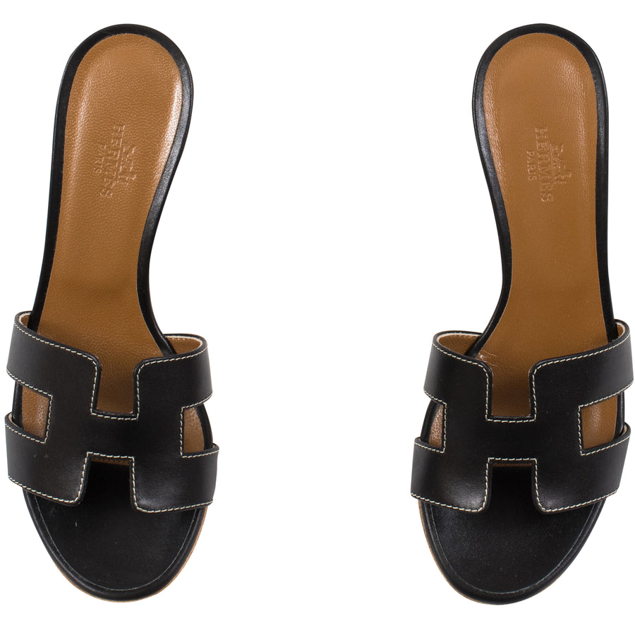 Hermès Oran Sandals Noir