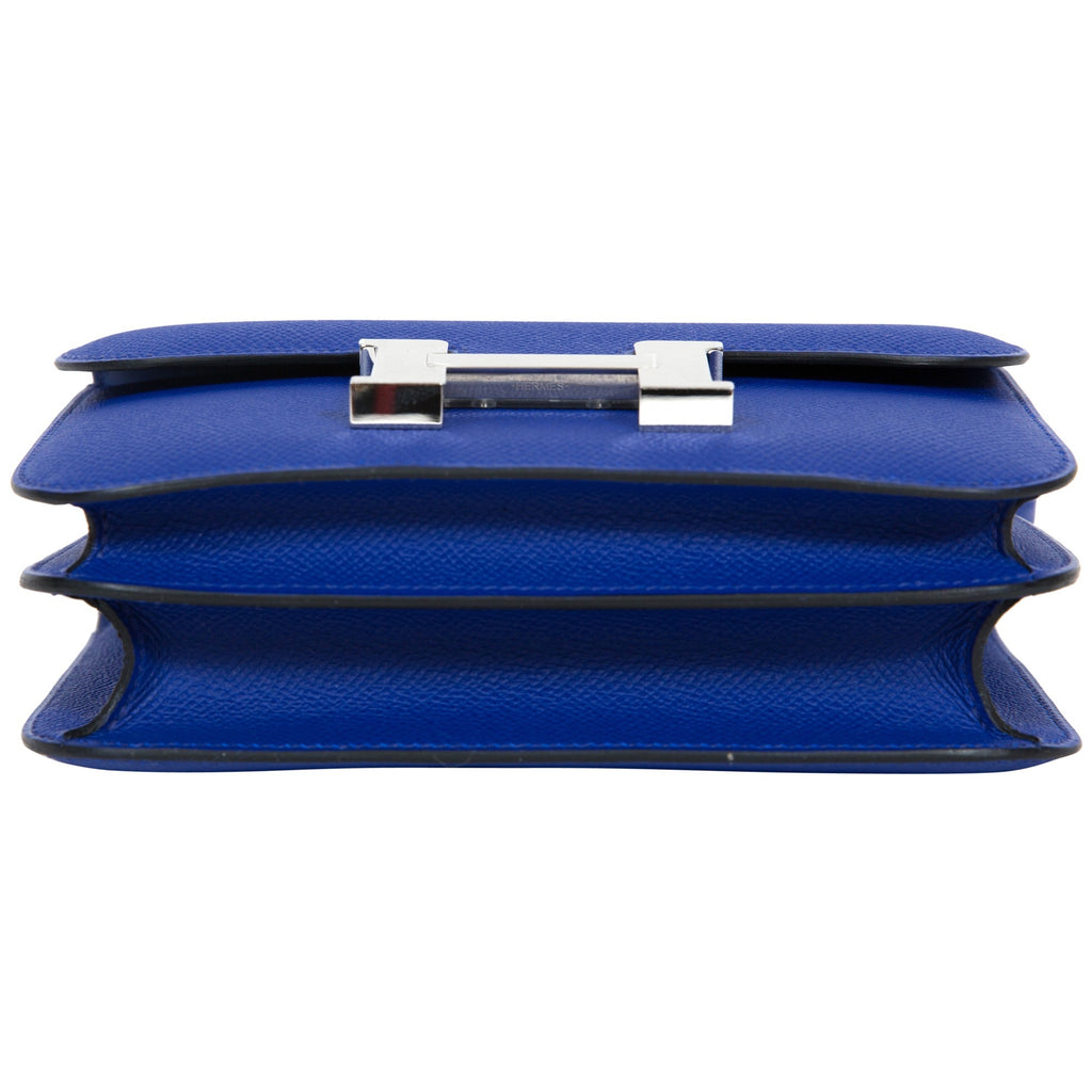 Hermès Constance Mini 18cm CC 7T Bleu Electric Veau Epsom Palladium Hardware