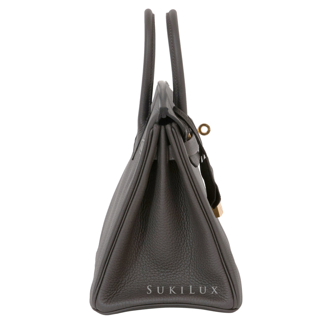 Hermès Birkin 25cm Veau Togo 88 Graphite Gold Hardware – SukiLux