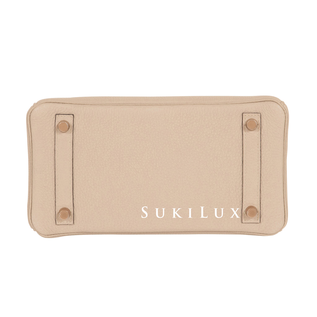 Hermès Birkin 25cm Veau Clemence 81 Gris Tourterelle Gold Hardware – SukiLux