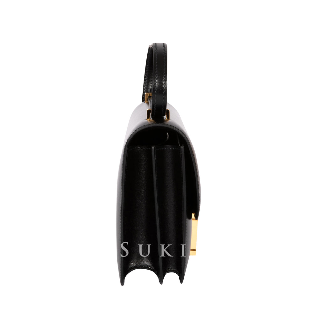 Hermès Constance III Mini 18cm Veau Swift 8F Etain Gold Hardware – SukiLux