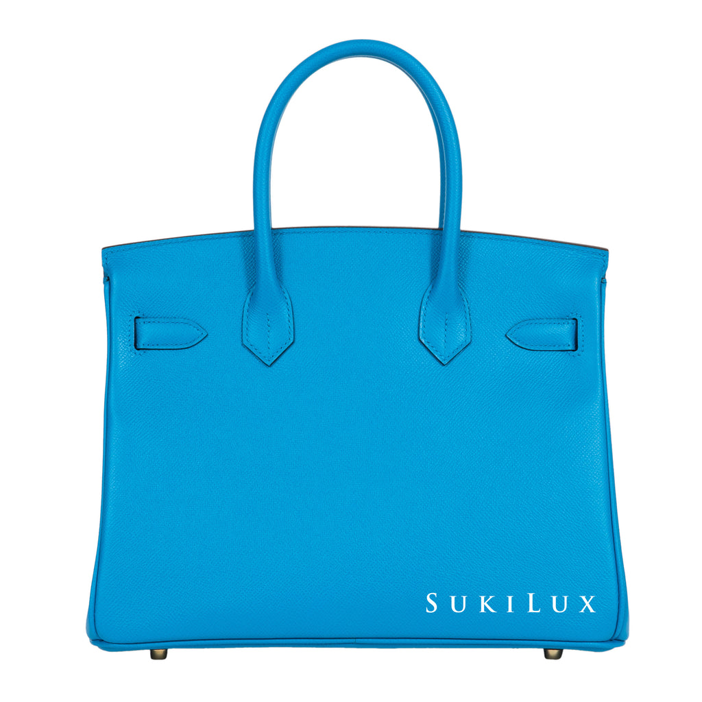 birkin bag blue